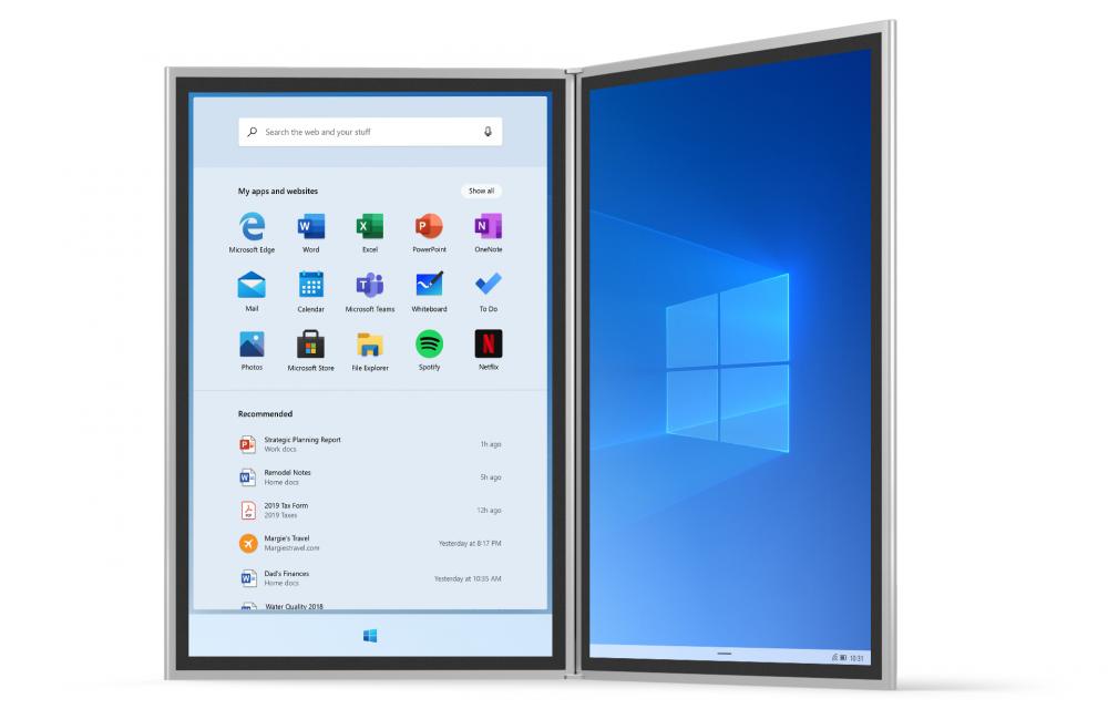 Windows 10X: Η Microsoft επικεντρώνεται σε συσκευές με μια οθόνη